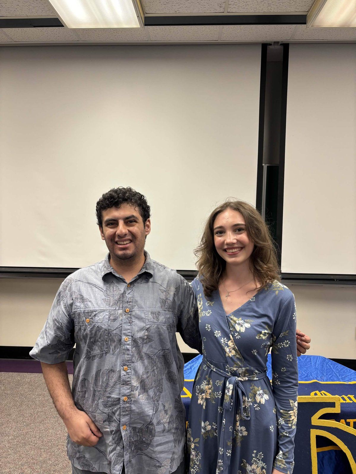 Armaan with Kat at her Big/Little ceremony