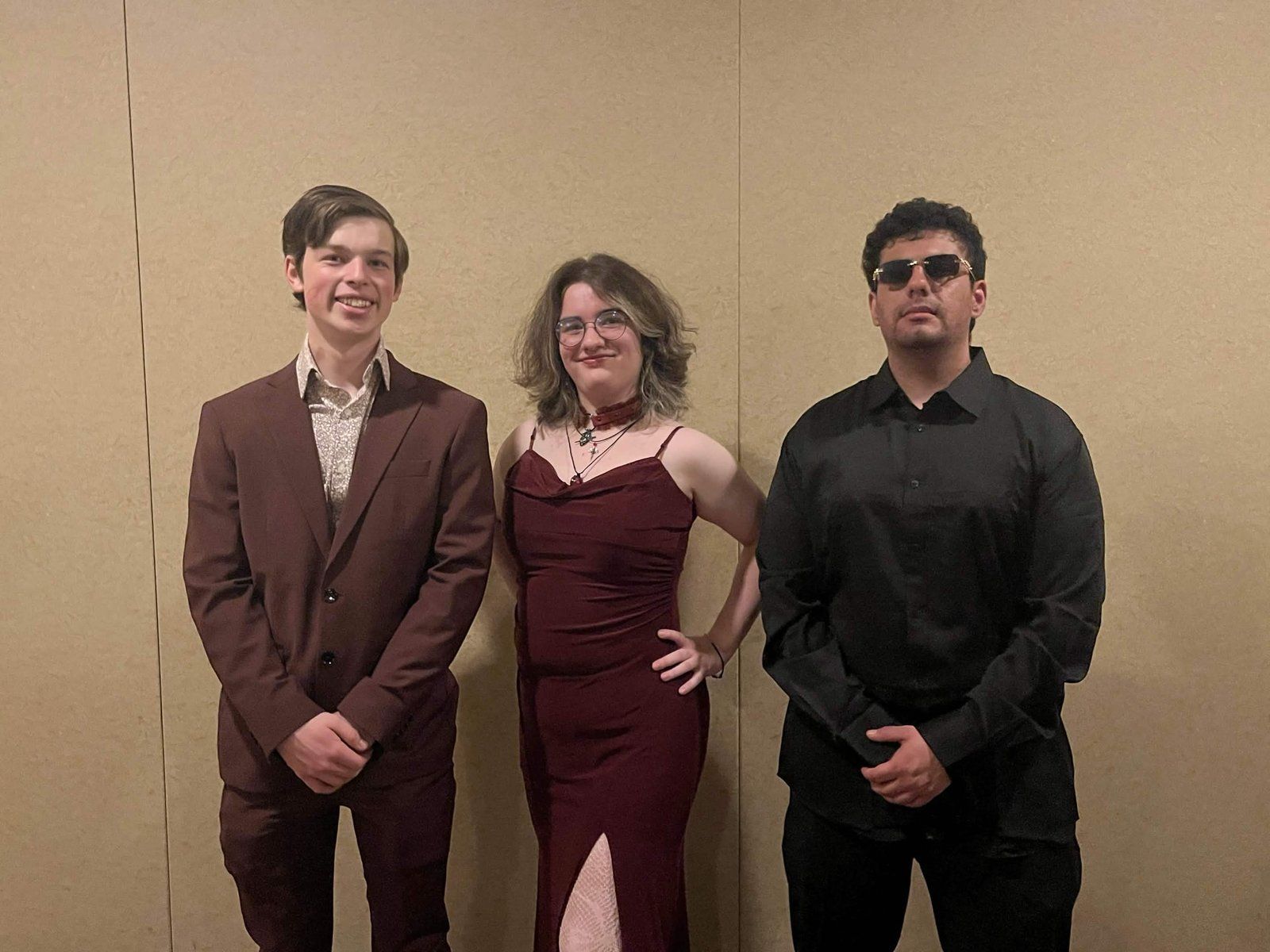 Alpha Phi Omega members dressed up at the chapter Formal