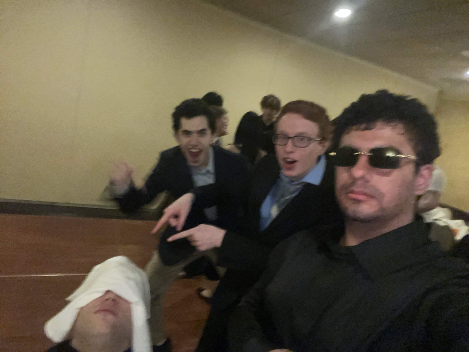 Alpha Phi Omega members dressed up at the chapter Formal
