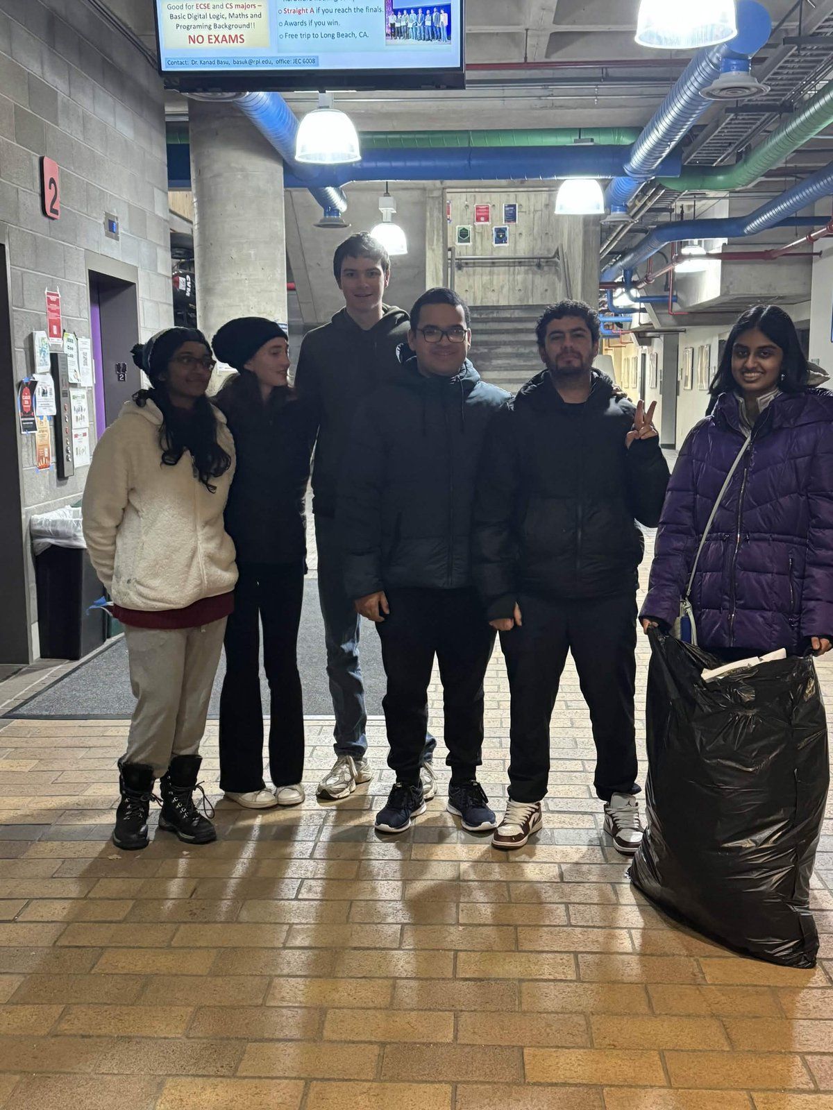Alpha Phi Omega members at RPI Service Day
