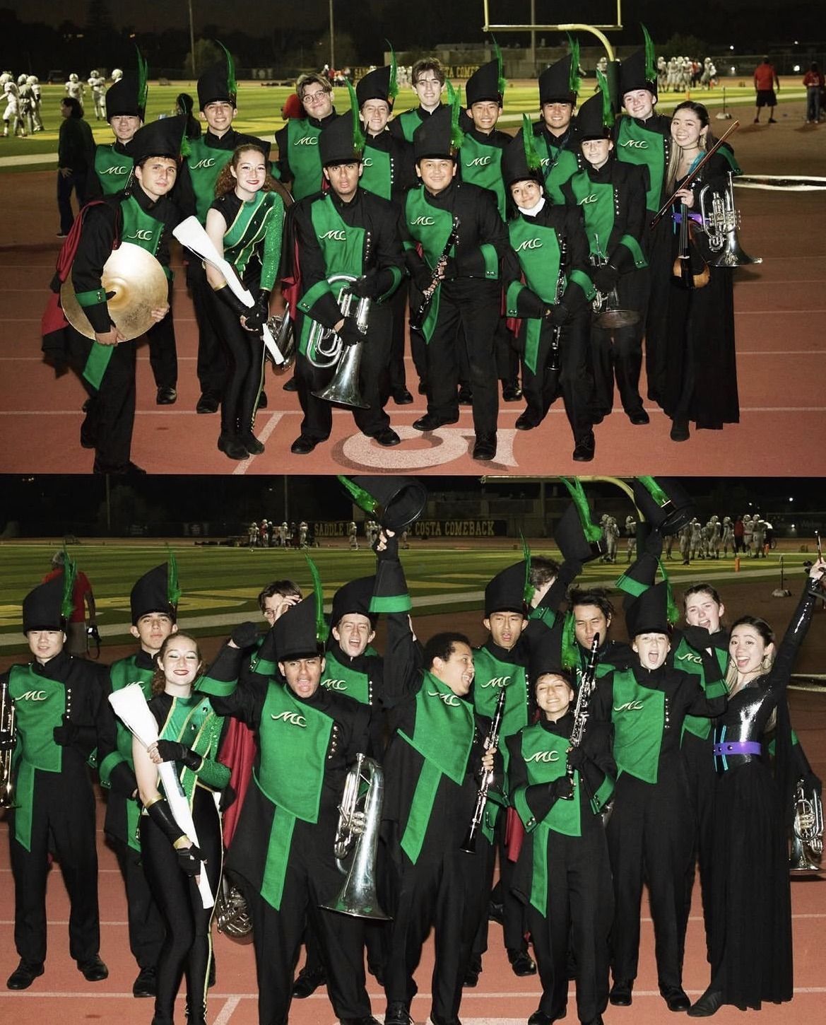 Armaan on senior night with the band