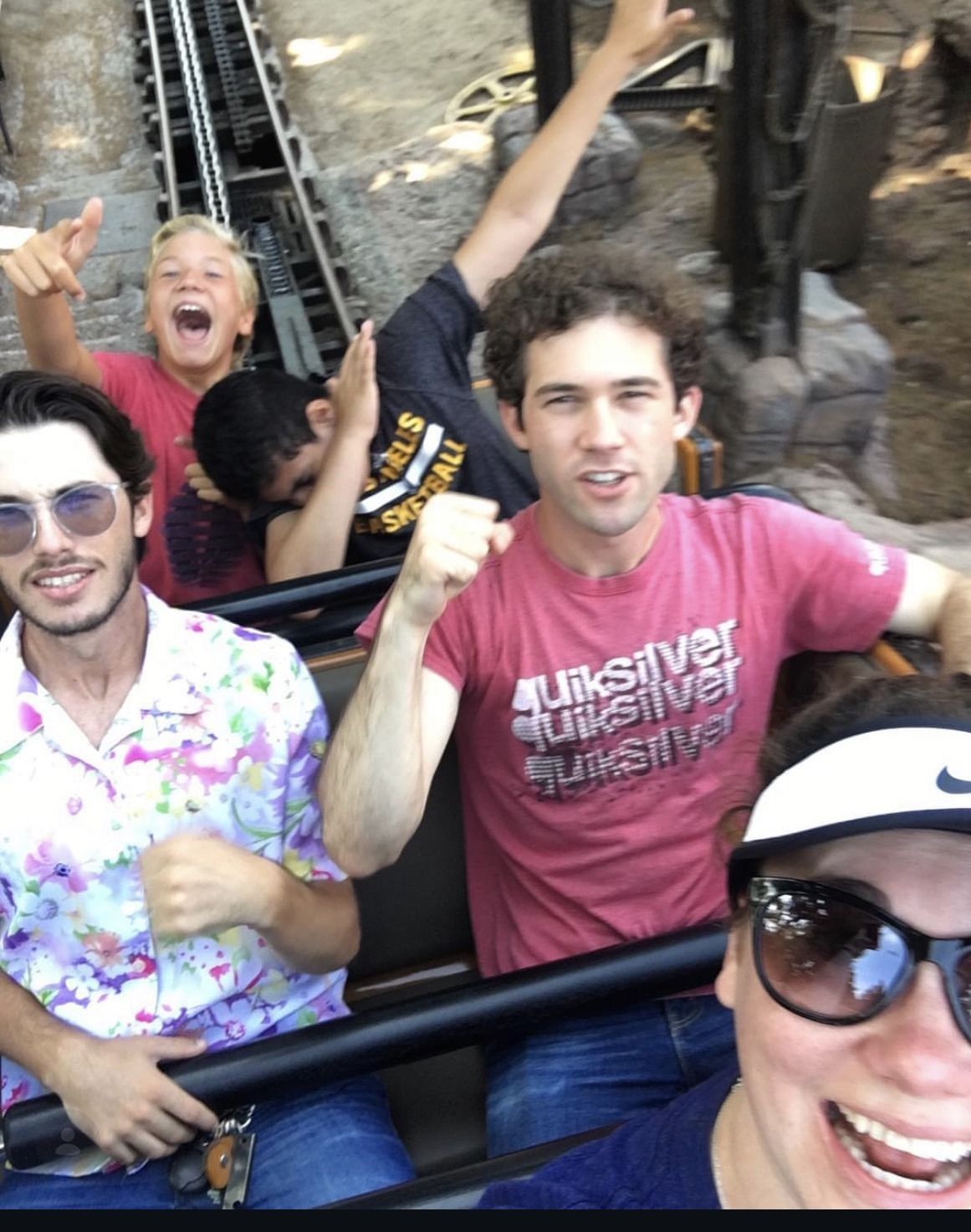 Youth group members on a Disneyland trip