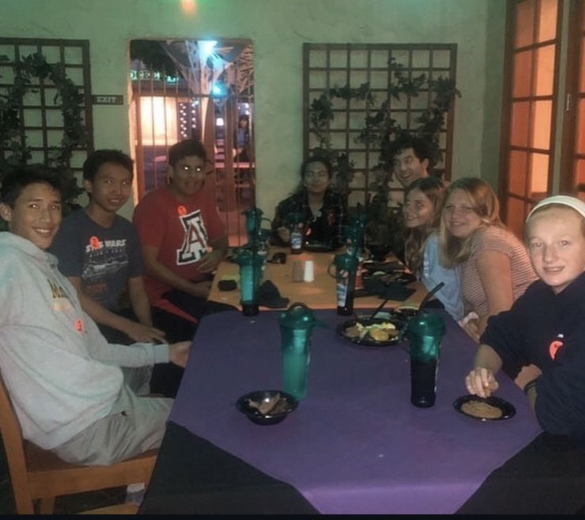 Youth group members at Knott's Scary Farm