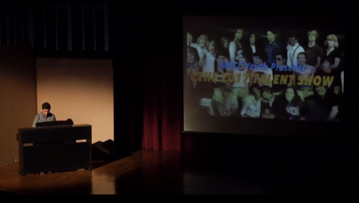 Youth group members at the Youth Talent Show